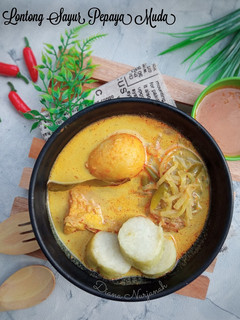 Foto resep Lontong Sayur Pepaya Muda