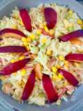 Ensalada de orzo con vegetales