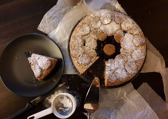 Crostata con grano saraceno e lamponi gluten free