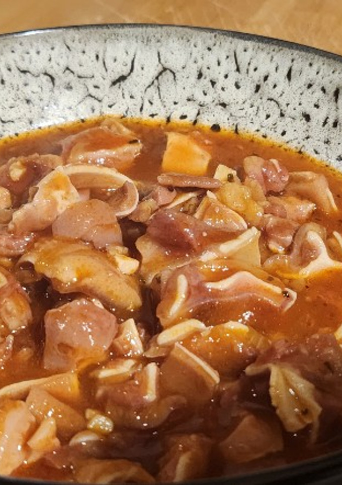 Una foto de Oreja en salsa