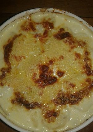 Una foto de Papas a la crema