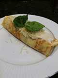 Brad's chicken florentine crepes