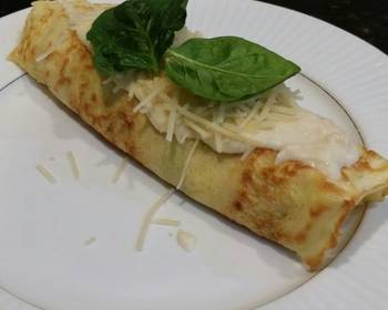 Update, Serving Recipe Brads chicken florentine crepes Yummy