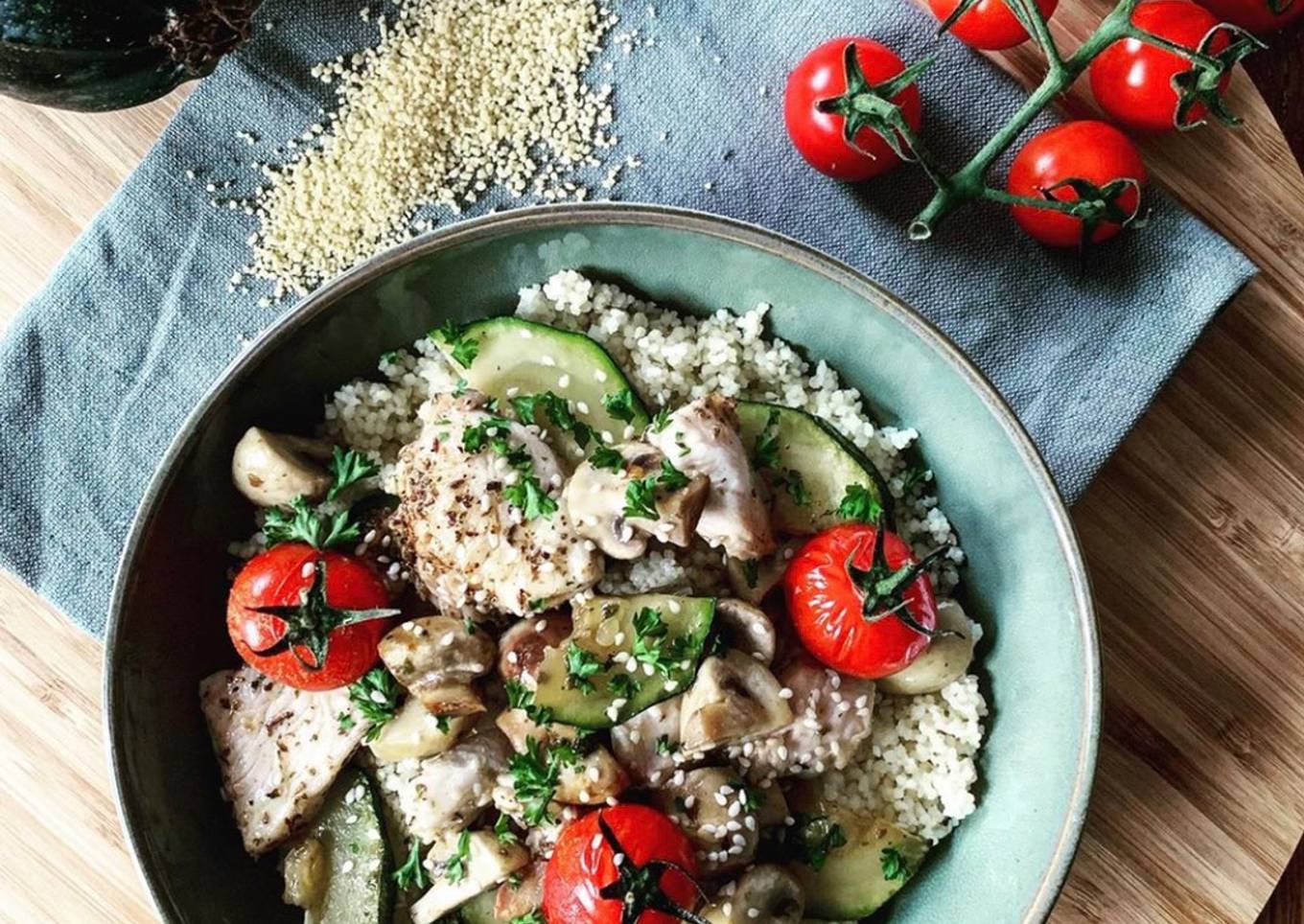 Recipe of Perfect Taboulé au poulet et légumes