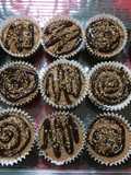 Cupcakes de avena-chocolate