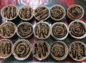 Una foto de Cupcakes de avena-chocolate