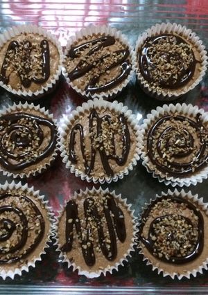 Una foto de Cupcakes de avena-chocolate