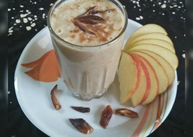 Easiest Way to Make Homemade Oats Apple smoothie