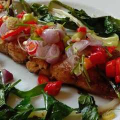 Pan seared bandeng with sambal matah রেসিপির প্রধান ছবি