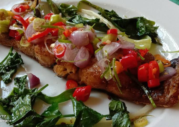 Resep: Pan seared bandeng with sambal matah istimewa