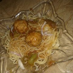 Meet ball spaghetti 🍝 A picture of Meet ball spaghetti 🍝.