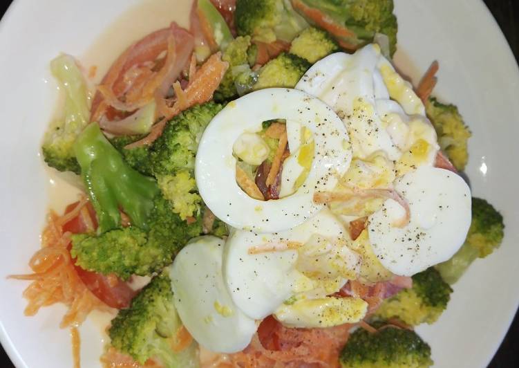 Resepi Salad Egg Broccoli yang Mudah