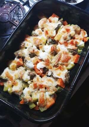 Tepsis édesburgonyás sertéskaraj 🥩🥔 recept fotója