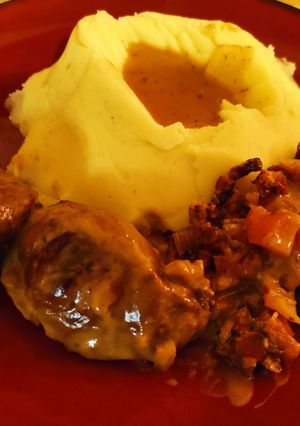 Une photo de Joues de Porc au Cidre-Miel avec Purée