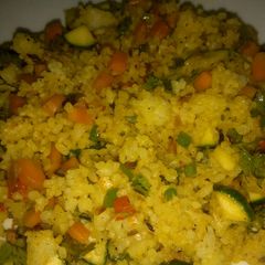 A picture of Nice vegetable rice.