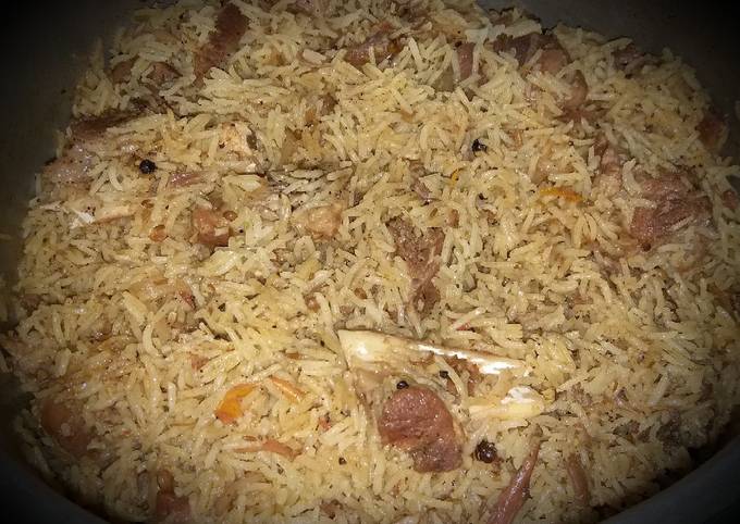 Mutton pulao in black pepper....#Eid kaypakwan