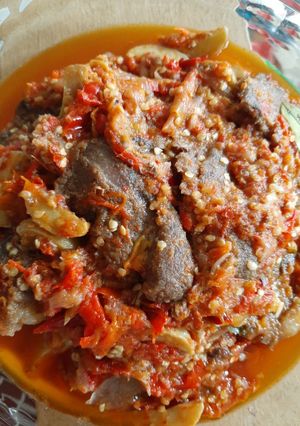 Foto resep Dendeng sapi basah + jengkol