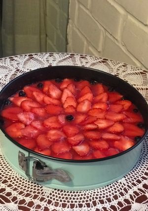 Foto principal de Pastel de queso y fresa