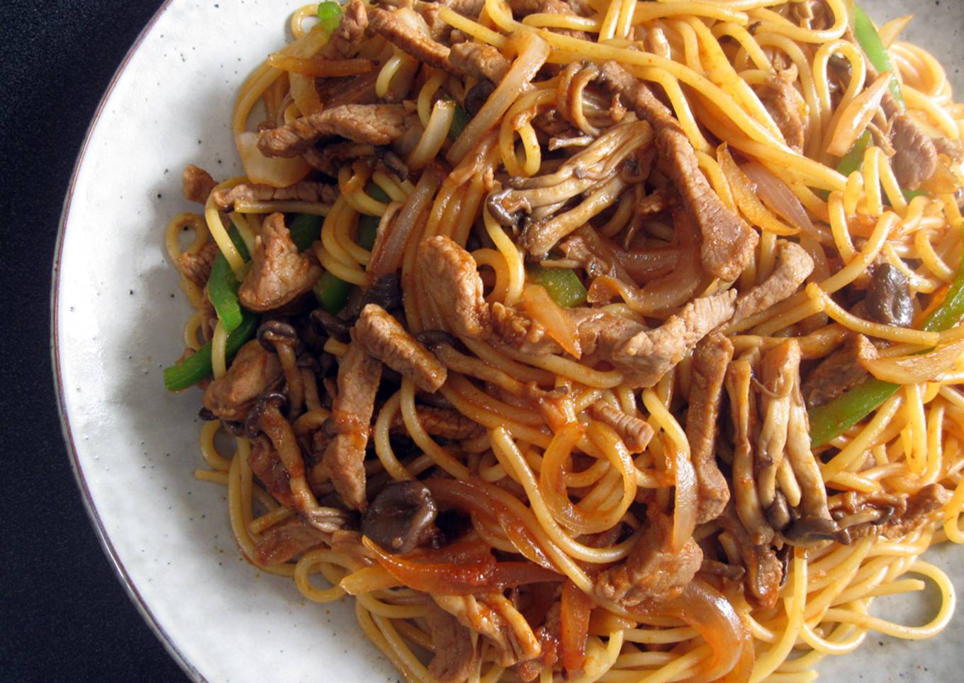 Fiery Beef Bulgogi Spaghetti