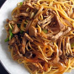 A picture of Fiery Beef Bulgogi Spaghetti.