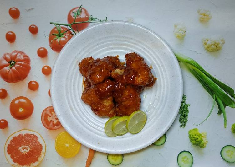 Cara Menghidangkan Spicy chicken wings yang Bikin Ngiler!