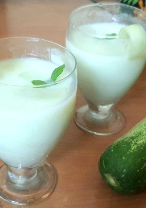 কিউকাম্বার মিল্কশেক(Cucumber milkshake recipe in bengali) রেসিপির প্রধান ছবি