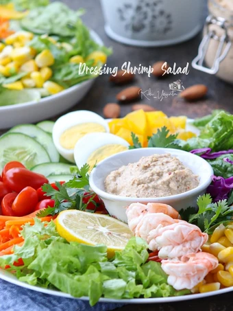 Cara Mudah Membikin Resep Almond Dressing Shrimp Salad yang Bisa Manjain Lidah Anti Ribet, Menggugah Selera