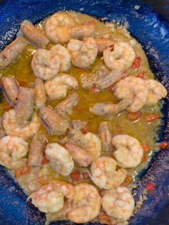 A picture of Spicy Garlic Butter Shrimps.