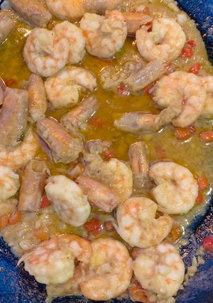 A picture of Spicy Garlic Butter Shrimps.