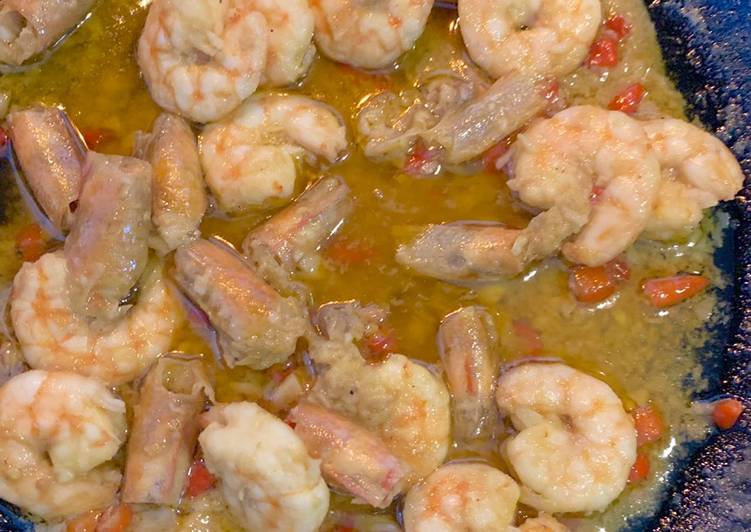 spicy garlic butter shrimps recipe main photo