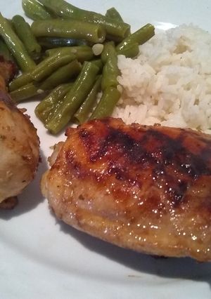 Una foto de Pollo a la naranja a la parrilla