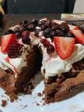 Brownie con Frutos Rojos