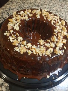 Una foto de Torta de nuez y manzana