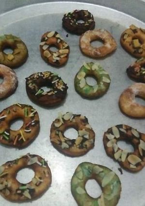 Hình của món Làm bánh Donut bằng chảo.