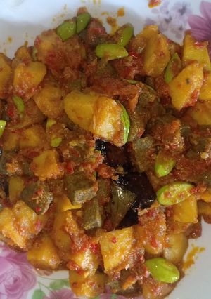 Foto resep Sambal goreng kentang hati sapi dan pete