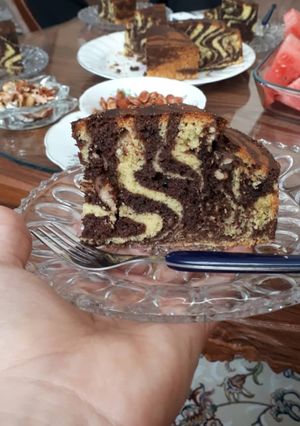 عکسی از دستور 《 کیک زبرا 》🧡🍊