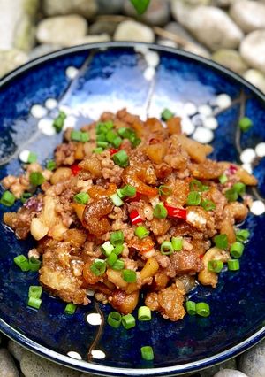 Hình của món Kho Quẹt Thịt Bằm Tôm Khô.