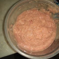 A picture of Raw mango onion red chutney.
