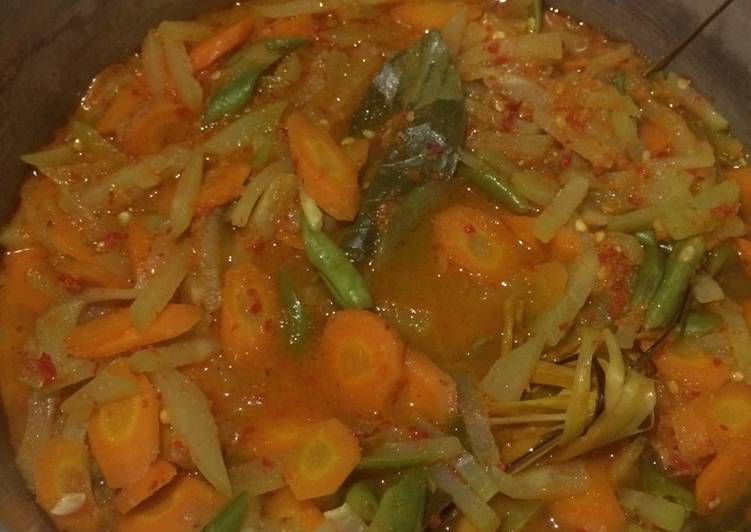 Sayur labu wortel buncis
