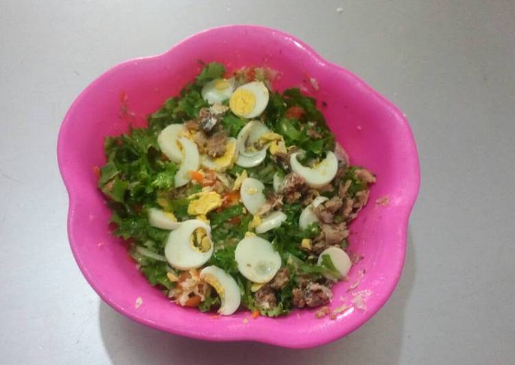 Steps to Make Speedy Salad with eggs