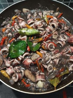 Foto resep Tumis Cumi hitam