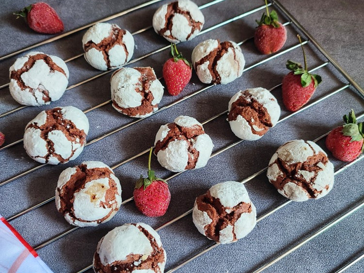 Langkah Mudah untuk Menyiapkan Crinkle cookies Anti Gagal
