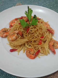 Foto resep Gambas aljito with pasta