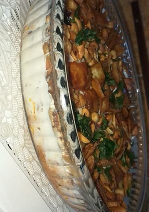 صورة لوصفة فتة الباذنجان
