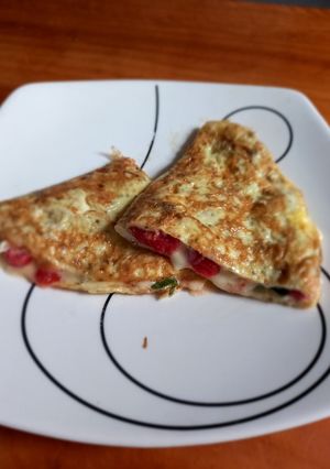 Una foto de Omelette caprese 😁