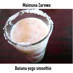 Banana yogo smoothie A picture of Banana yogo smoothie.