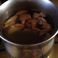 A picture of Tasty Ginger Garlic Tea - Cough Cold Sore Throat Remedy.