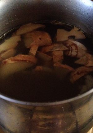 A picture of Tasty Ginger Garlic Tea - Cough Cold Sore Throat Remedy.