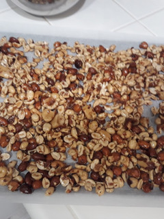 A picture of Sweet, Spicy Salty holiday Nuts.