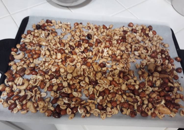 Easiest Way to Make Perfect Sweet, Spicy Salty holiday Nuts